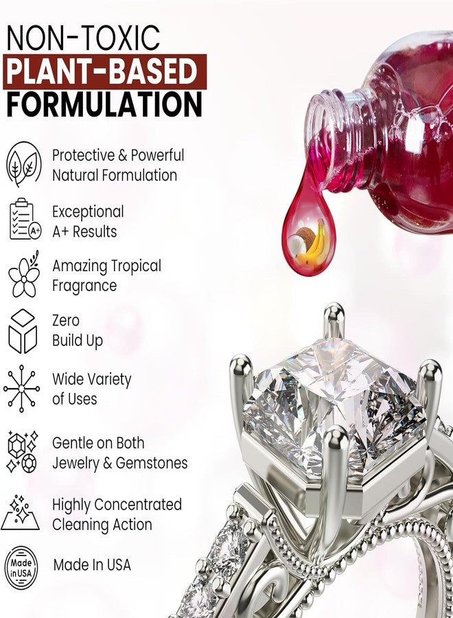 Caribbean Gem Ultrasonic Cleaner Solution Concentrate - Highly Concentrated All Purpose Cleaning Solution for All Ultrasonic Machines - USA Made Plant Based Eyeglass and Jewelry Cleaner, 8 floz - Image 5